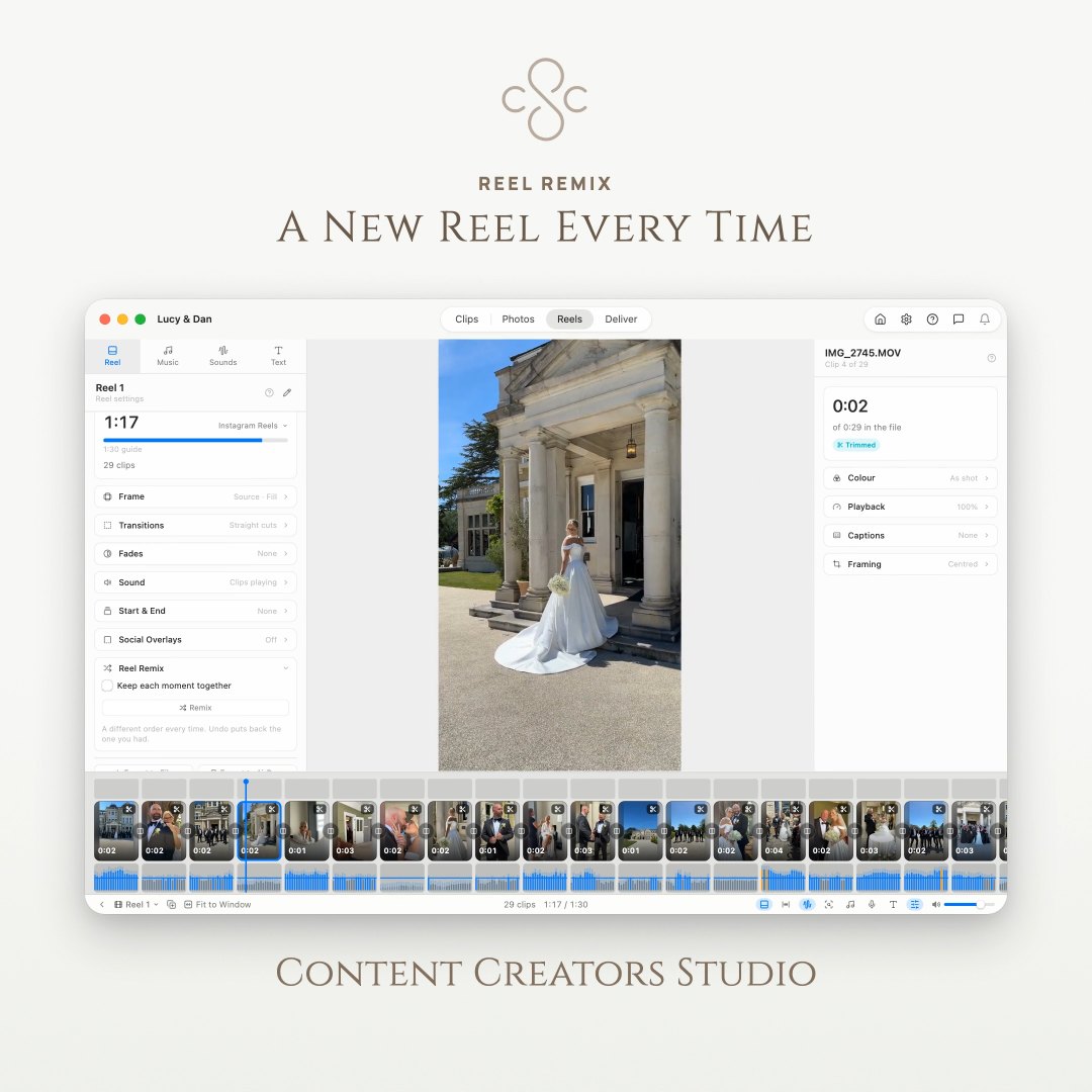 Creating a highlight reel in chronological order is sometimes a little boring. Why not remix it up and randomise your clips simply in Content Creator Studio! — posted 4 October 2026